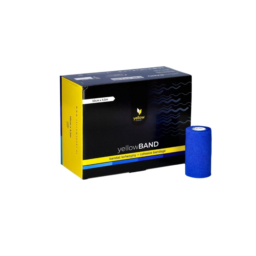 Isekleepuv side yellowBAND 10 cm × 4,5 m, sinine, N1