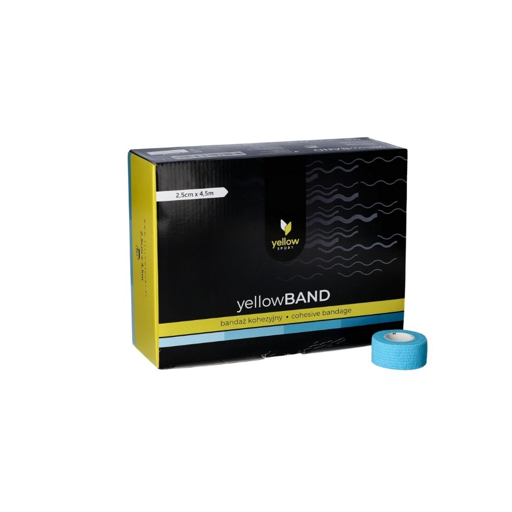 Isekleepuv side yellowBAND 2,5 cm × 4,5 m, helesinine, N1