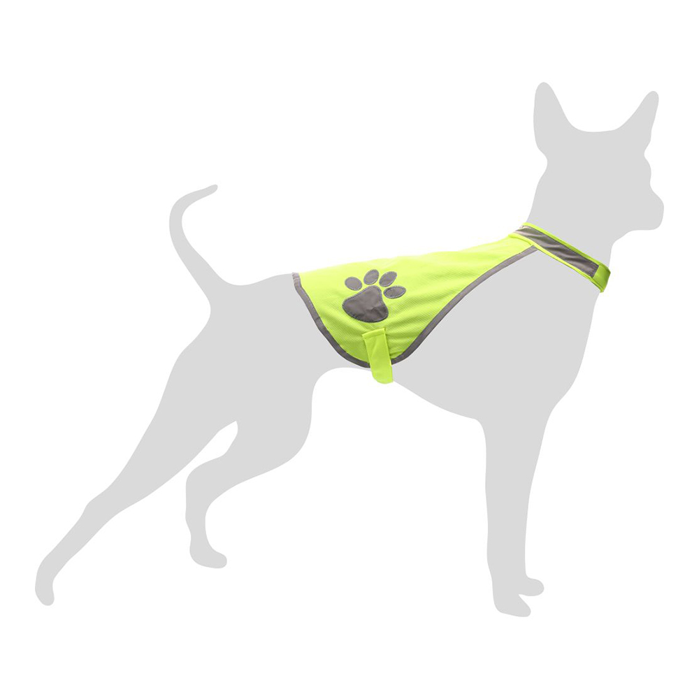 FLMG helkurvest koertele “Refi”, kollane, S 28cm