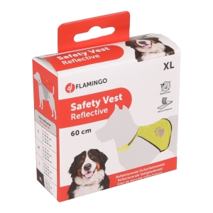 FLMG helkurvest koertele “Refi”, kollane, XL 52cm 518507