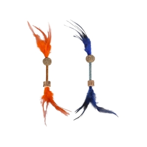 Flamingo mänguasi kassidele “Boleo” pulk sulgedega, assortii