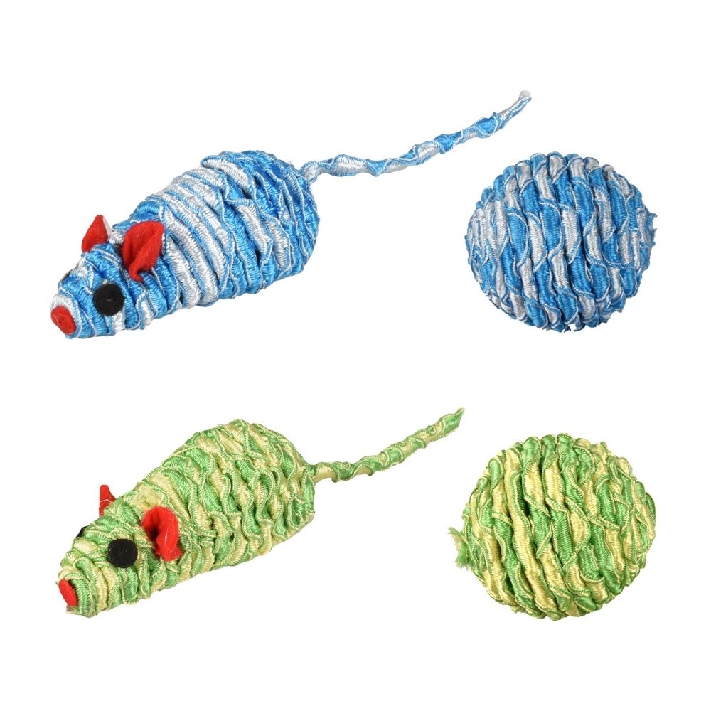 Flamingo mänguasi kassidele „Zyra“, hiir ja pall, assortii