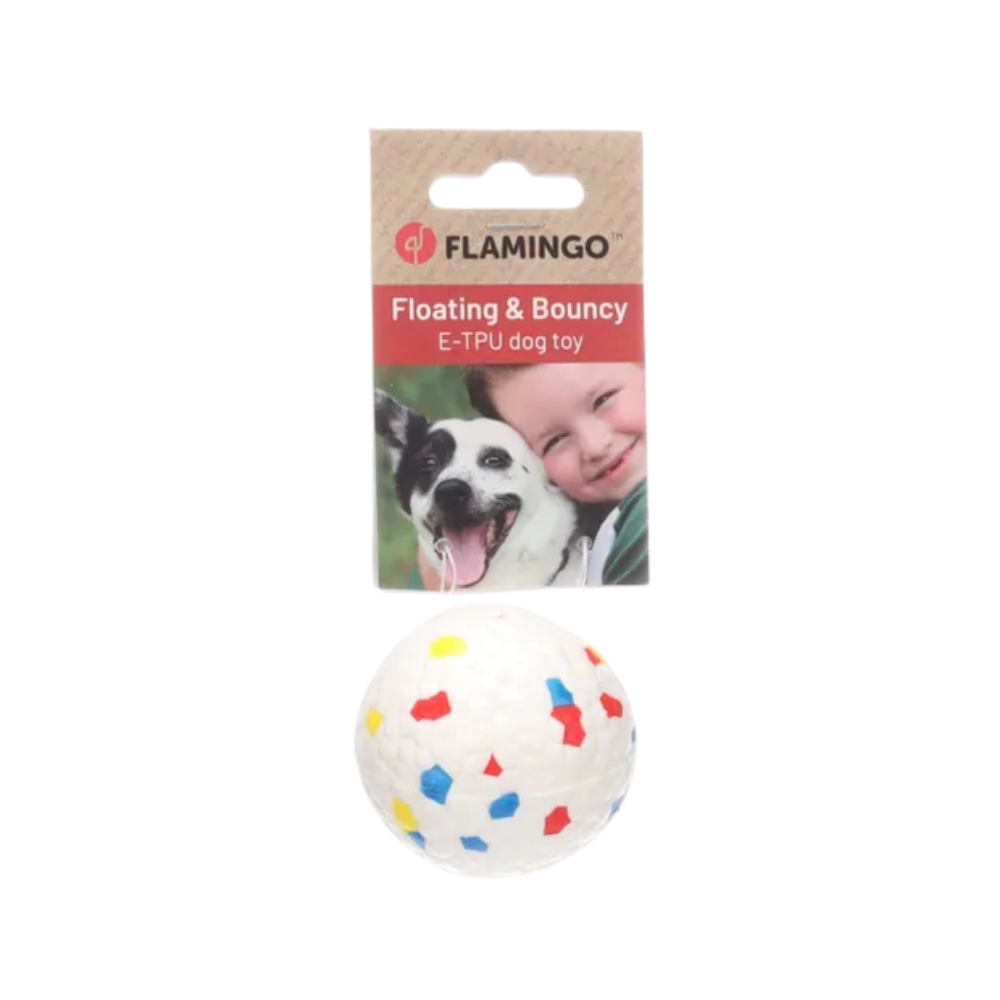 FLMG mänguasi koertele “Kona” pall, valge