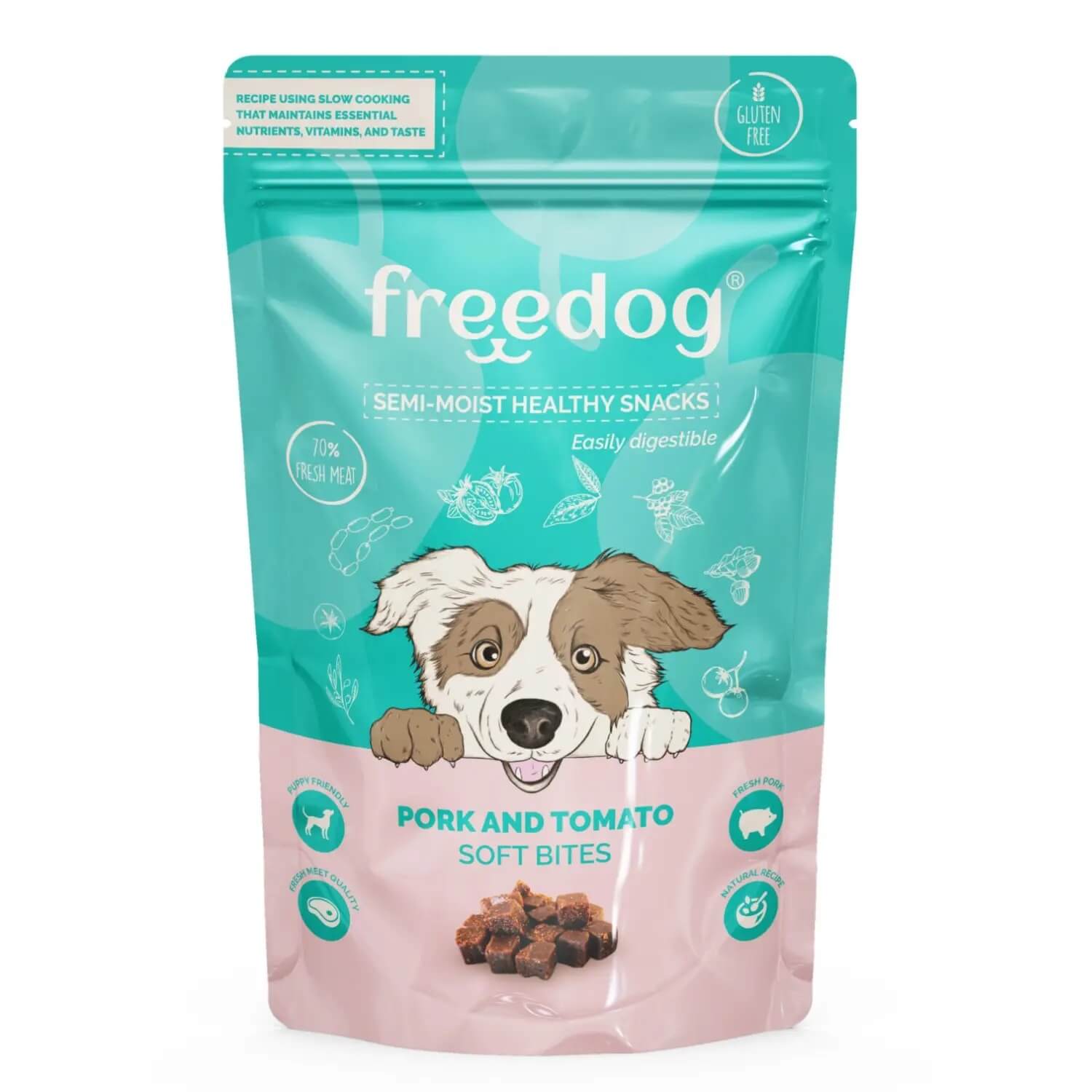 FREEDOG KOERA MAIUS SEMI-MOIST SIGA/TOMAT 100G