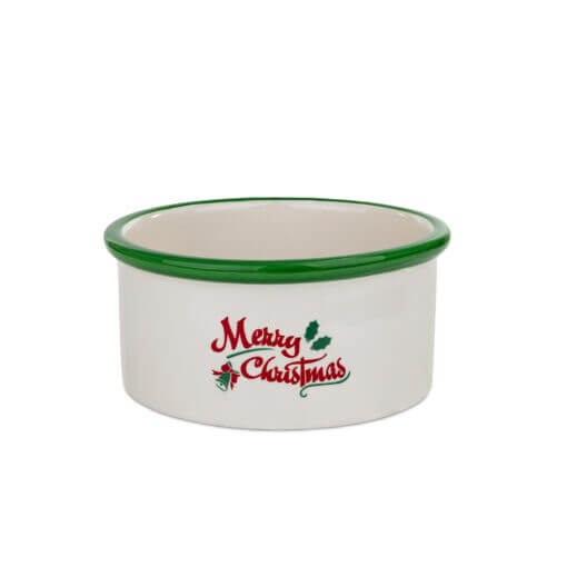 Barry King keraamiline jõulukauss koerale roheline 16x6cm