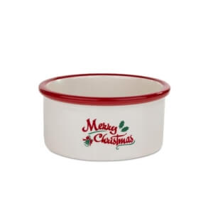 Barry King keraamiline jõulukauss koerale punane 16x6cm