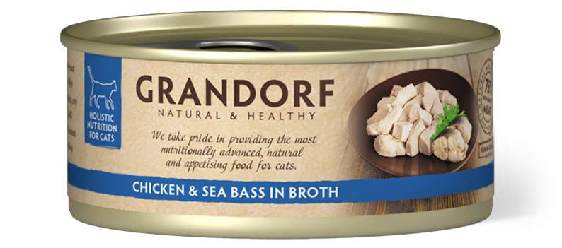 Grandorf Kana Rinnafilee ja Meriahven konserv kassidele 6x70g