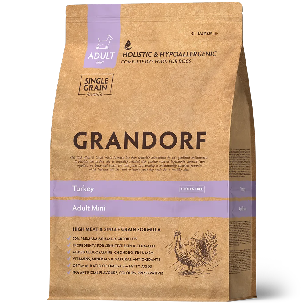 Grandorf Kalkuniliha Väikest tõugu koertele 3kg