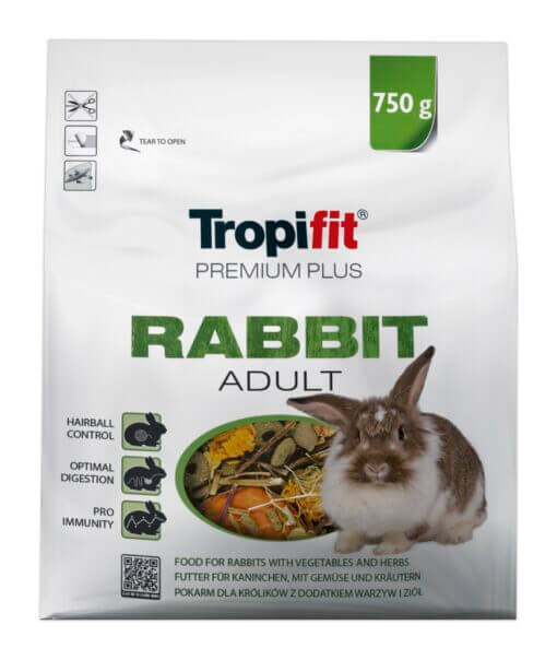 Tropifit Premium Plus Rabbit täissööt küülikutele 750g