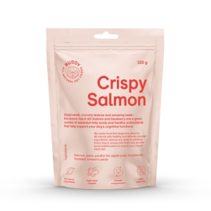 BUDDY KOERA MAIUS CRUNCHY LÕHE/MUSTIKAS 150G