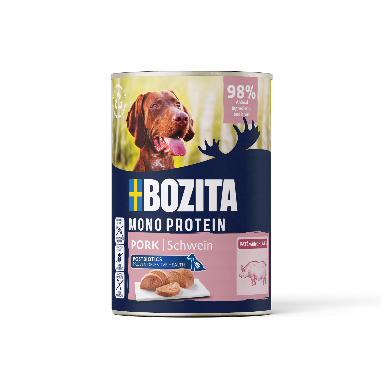 Bozita Monoprotein Pate dog Pork 400g