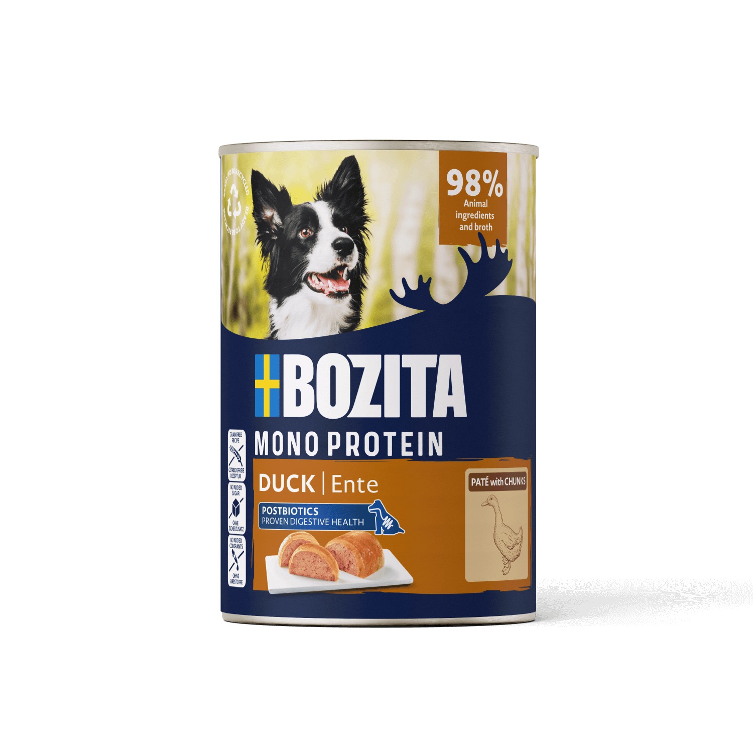 Bozita Monoprotein Pate dog Duck 400g