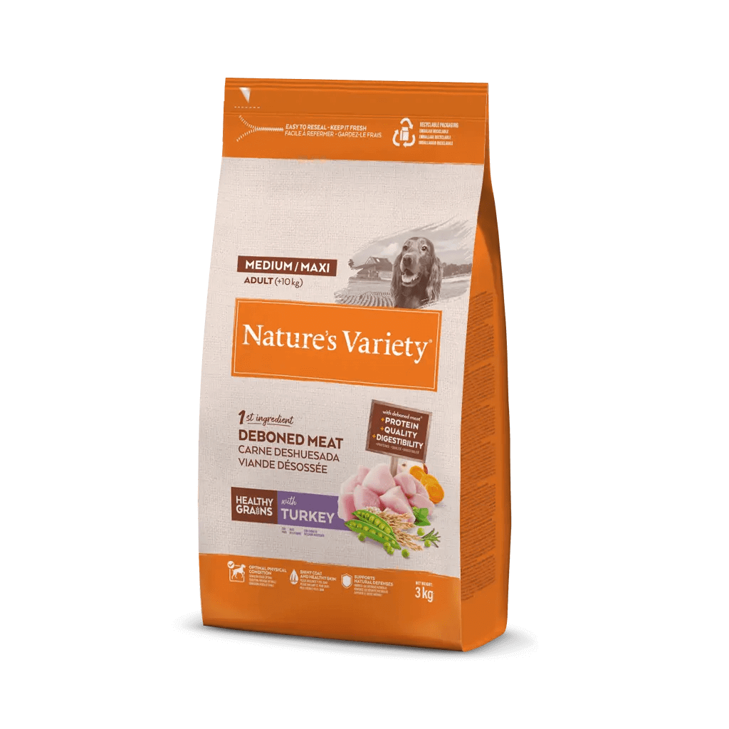Nature's Variety Dog Adult Medium/Maxi Healthy Grain Turkey 3kg