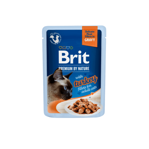 Brit Premium Turkey Fillets in Gravy märgtoit kassidele 85g