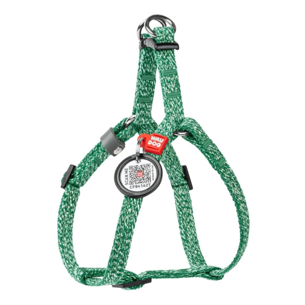 WAUDOG traksid koertele QR-passiga, roheline, XS