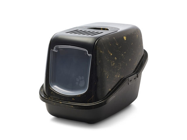 SAVIC KASSI LIIVAKAST NESTOR MARBLE MUST/KULDNE 56X39X38,5CM