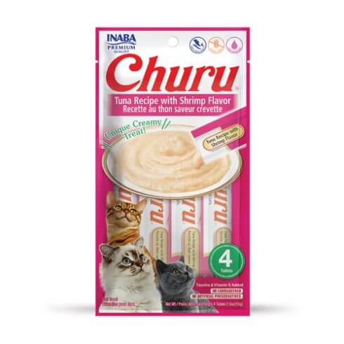 Inaba Churu Tuna Recipe with Shrimp Flavour 14gx4