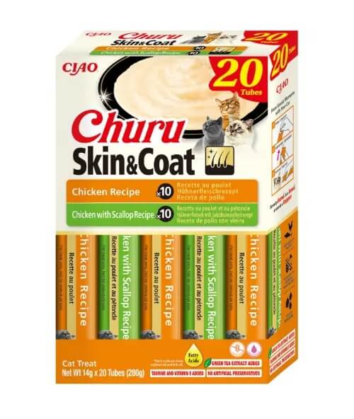 Inaba Churu Skin&Coat Chicken Variety 20P