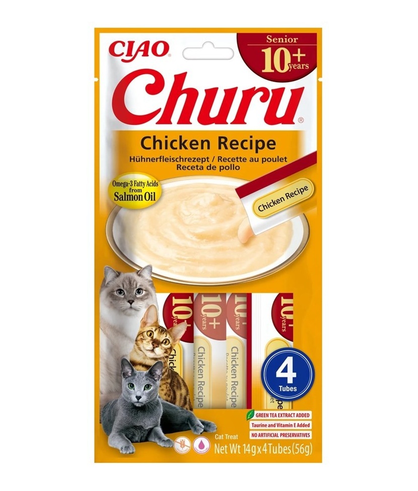 Inaba Churu Senior +10 Chicken Recipe 4x14g