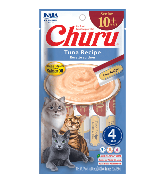 Inaba Churu Senior +10 Tuna Recipe 4x14g