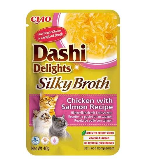 Inaba Dashi Delights Silky Broth Chicken with Salmon Recipe 40g