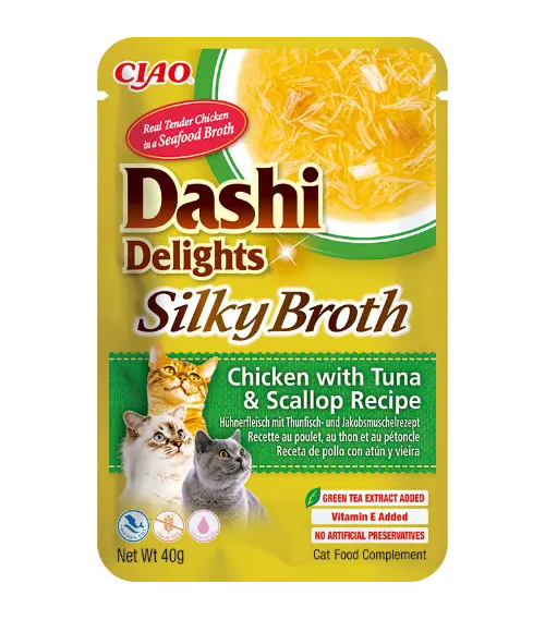 Inaba Dashi Delights Silky Broth Chicken with Tuna & Scallop Recipe 40g