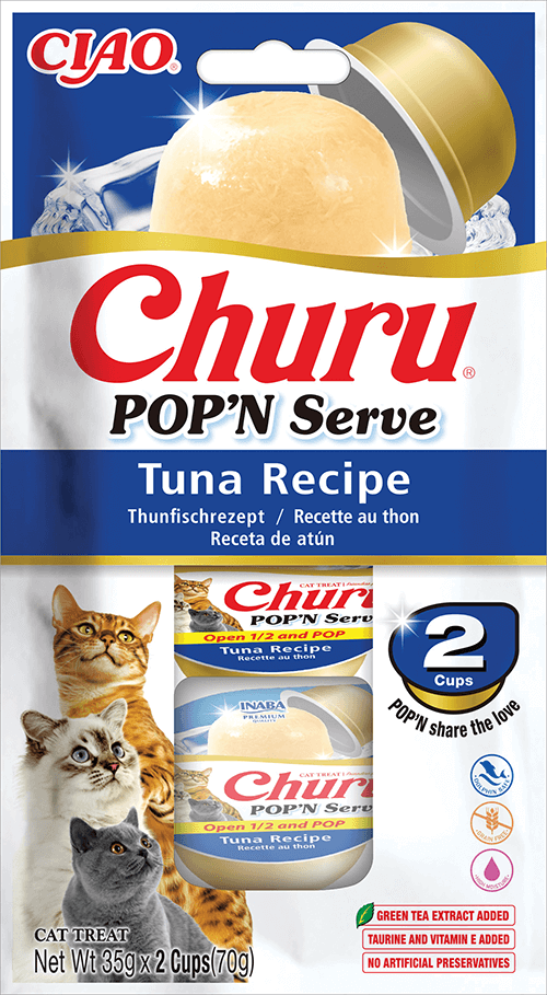 Inaba Churu Pop'N Serve Tuna Recipe 2x35g