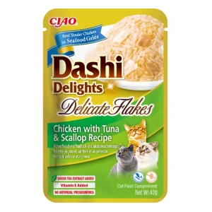Inaba Dashi Delights Delicate Flakes Chicken with Tuna & Scallop Recipe 40g