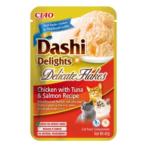Inaba Dashi Delights Delicate Flakes Chicken with Tuna & Salmon Recipe 40g