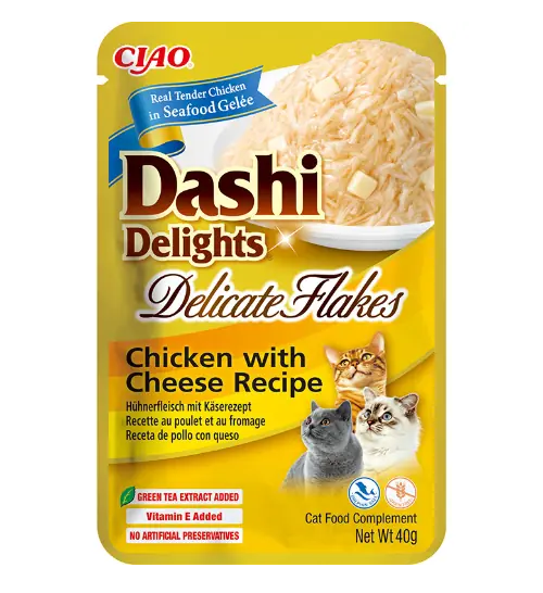 Inaba Dashi Delights Delicate Flakes Chicken with Cheese Recipe 40g