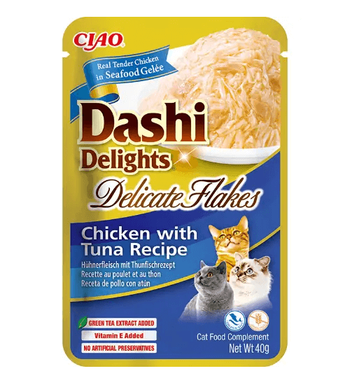 Inaba Dashi Delights Delicate Flakes Chicken with Tuna Recipe 40g