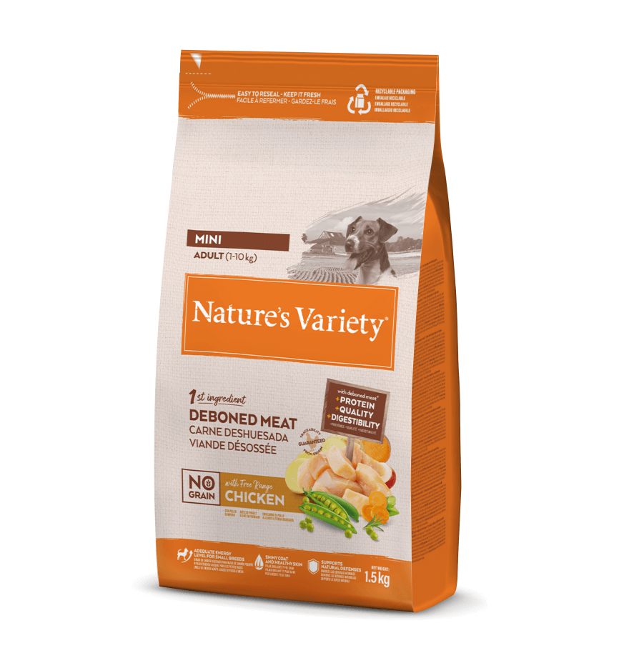 Nature's Variety Dog Mini Adult No Grain Free Range Chicken 1,5kg