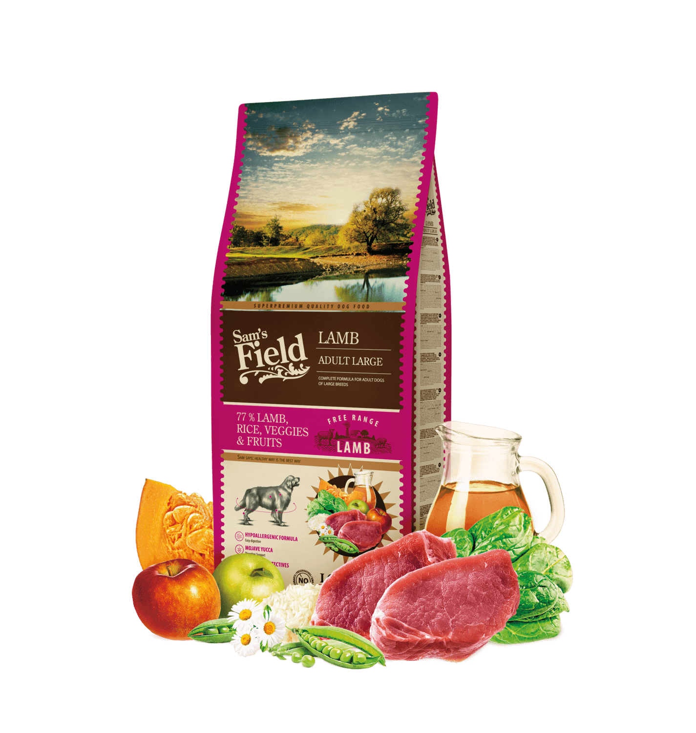 Sam's Field Adult Large Lamb koeratoit 2,5 kg