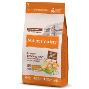 Nature's Variety Cat Sterilized NoGrain Free Range Chicken 1,25kg