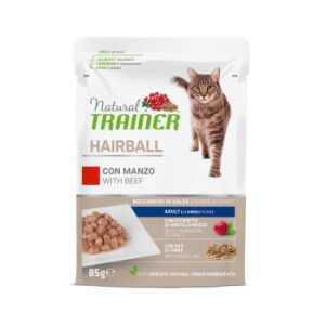 Trainer Natural Cat Hairball Beef Busta 85g konserv