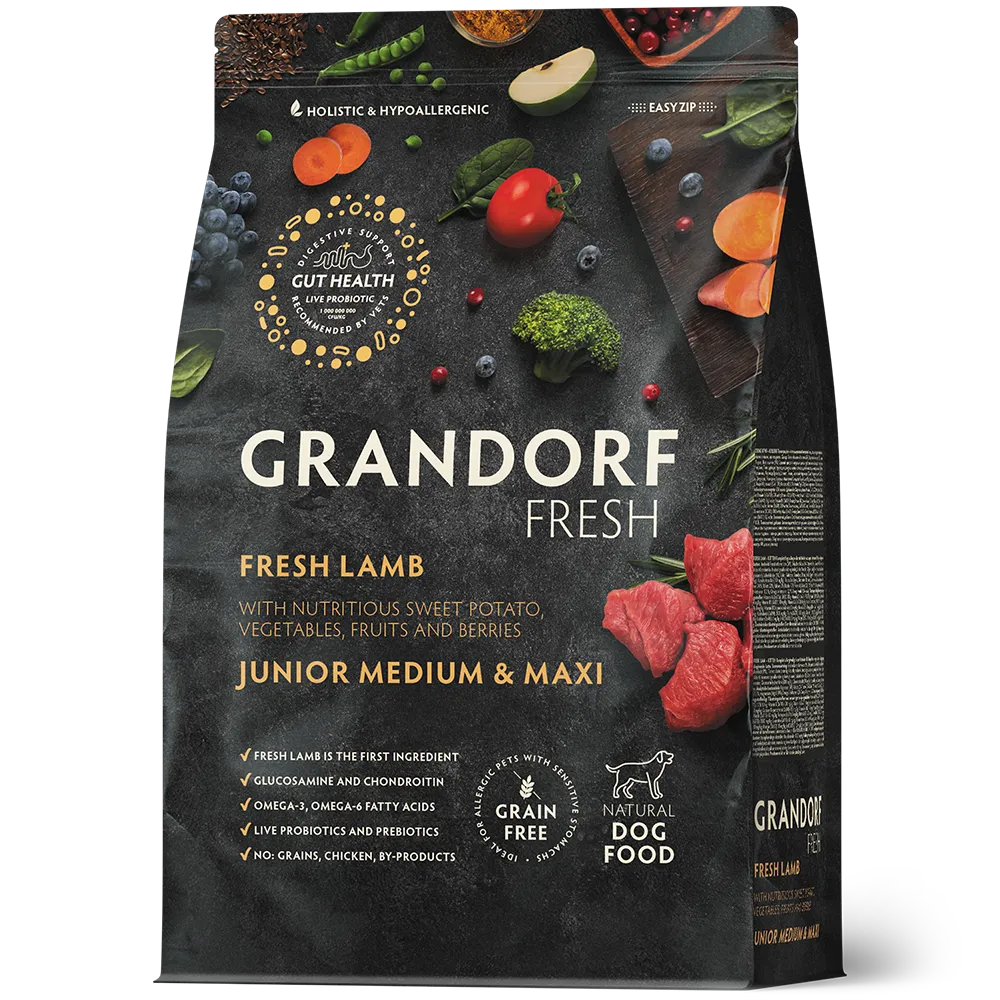 Grandorf Fresh Värske Lambaliha ja Bataat Juunioritele 3kg