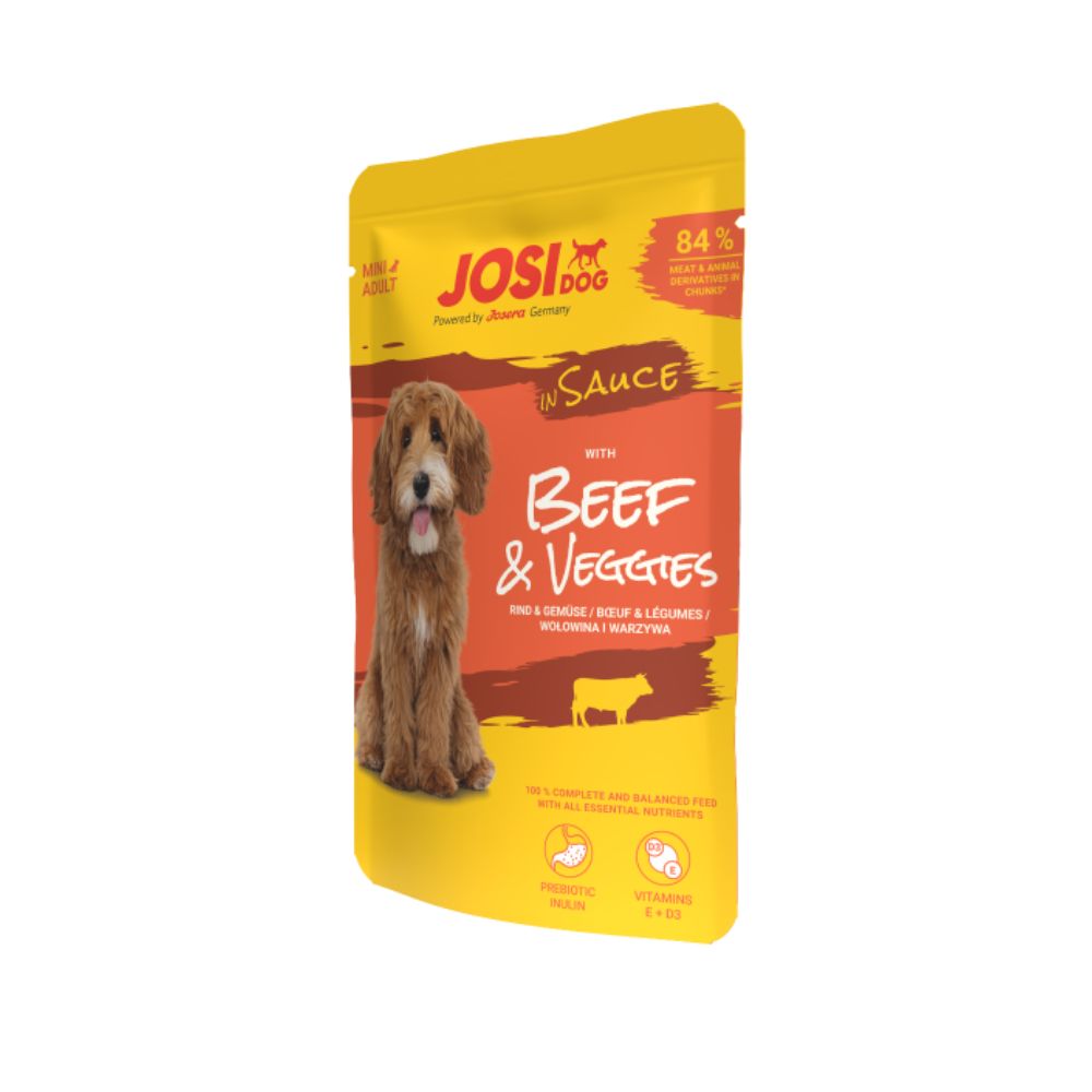 JosiDog Mini konserv veiseliha köögiviljadega kastmes 100g