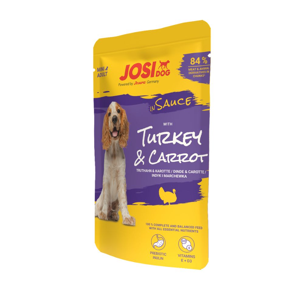 JosiDog Mini konserv kalkun porgandiga kastmes 100g