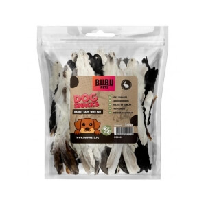 Bubu Pets koeramaius kuivatatud küüliku kõrvad karvadega 300g