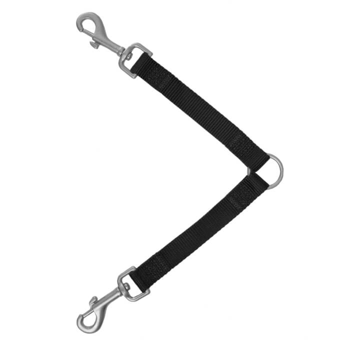 Freedog must nailonist kahe koera rihm Duo 15mm x 30cm