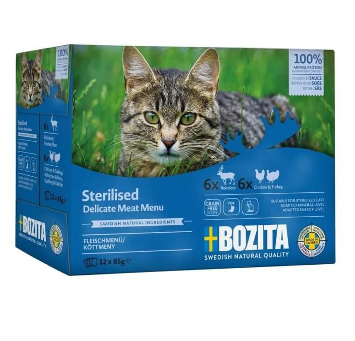 Bozita Meat Multibox in Sauce Sterilised kassitoit 12x85g