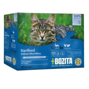 Bozita Meat Multibox in Sauce Sterilised kassitoit 12x85g