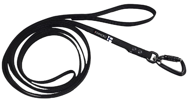 FINNERO KOERA JALUTUSRIHM RESCUE KUMMERIT 2CMX3M MUST