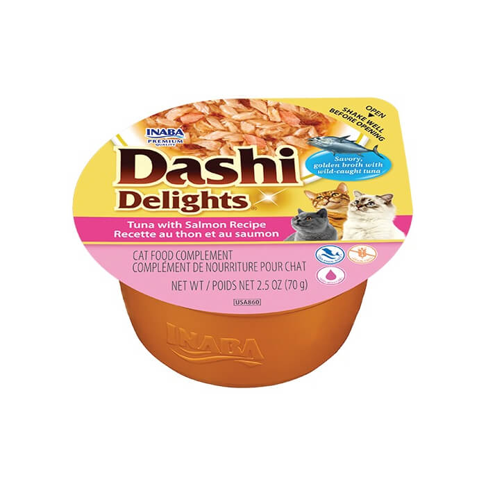 Inaba Dashi Delights Tuna with Salmon konserv kassile 70g