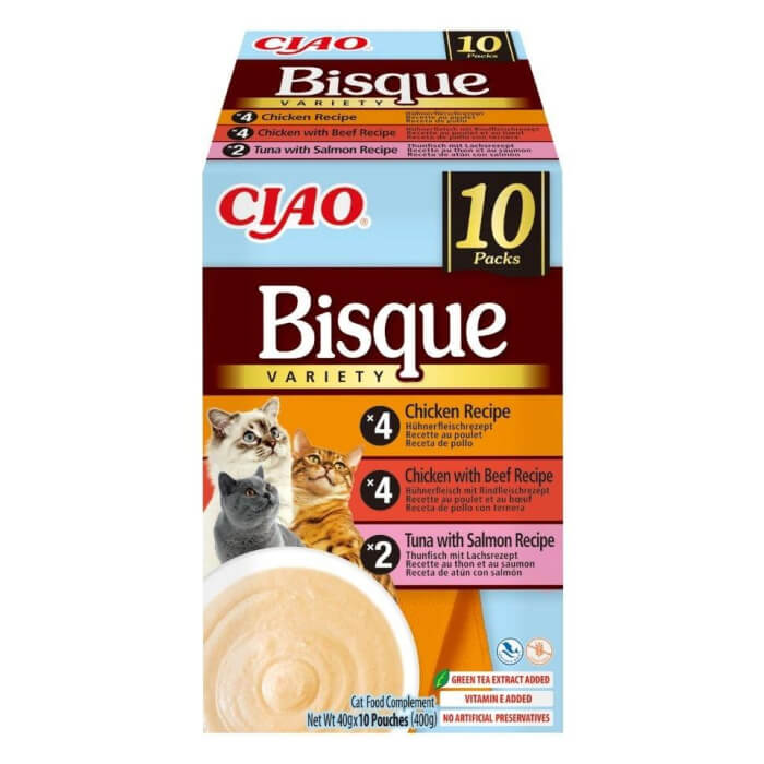 Ciao Bisque multipakk märgtoit kassidele 10x40g