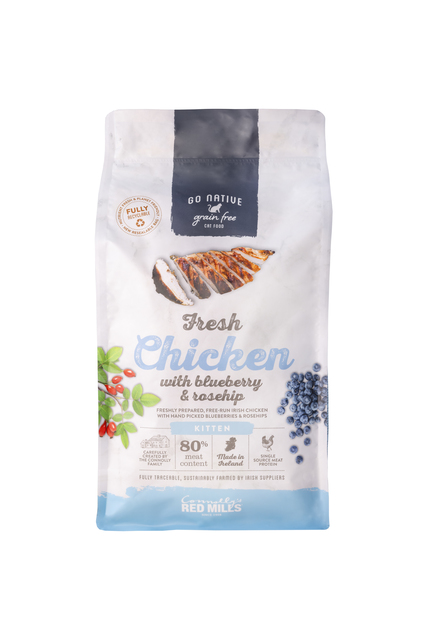 GO NATIVE KASSIPOJA TÄISSÖÖT KANA/MUSTIKAS/KIBUVITS 300G