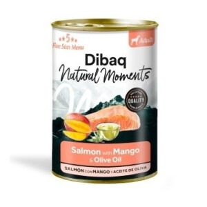 Dibaq Natural Moments 5 Star lõhe ja mangoga konserv koertele 380g