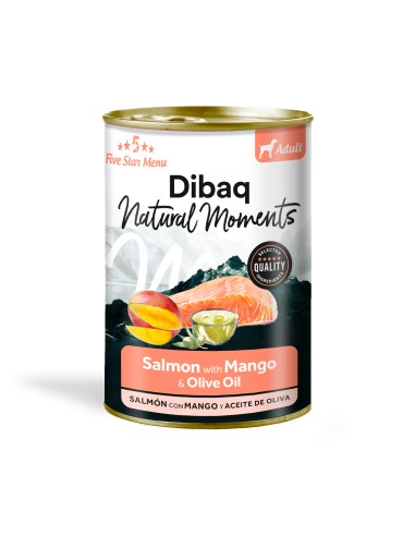 Dibaq Natural Moments 5 Star lõhe ja mangoga konserv koertele 380g