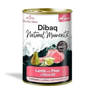 Dibaq Natural Moments 5 Star lamba ja pirniga konserv koertele 380g