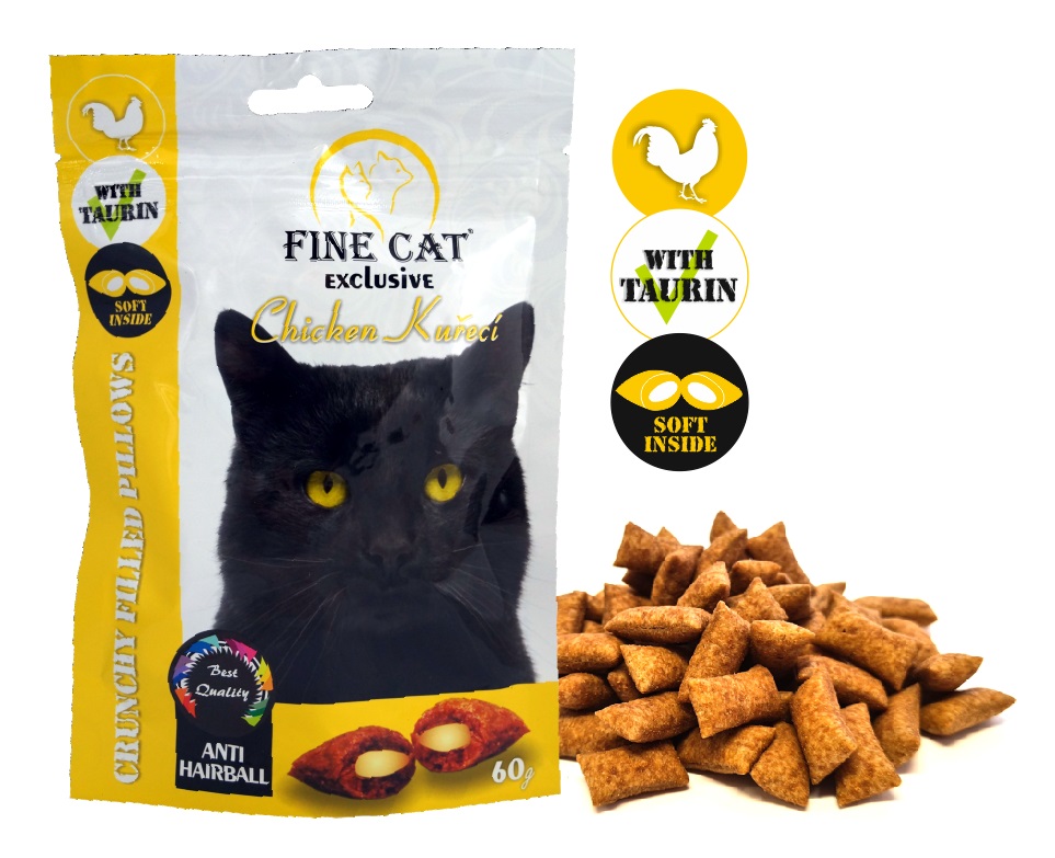 FINE CAT KARVAPALLIDE VASTU kana täidisega padjad  60g
